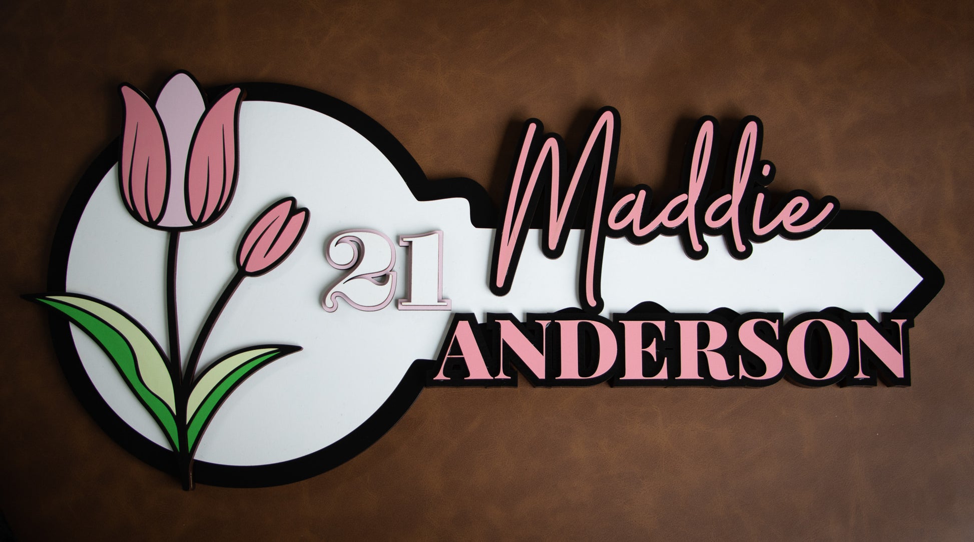 Layered 21st Key - Custom Designed