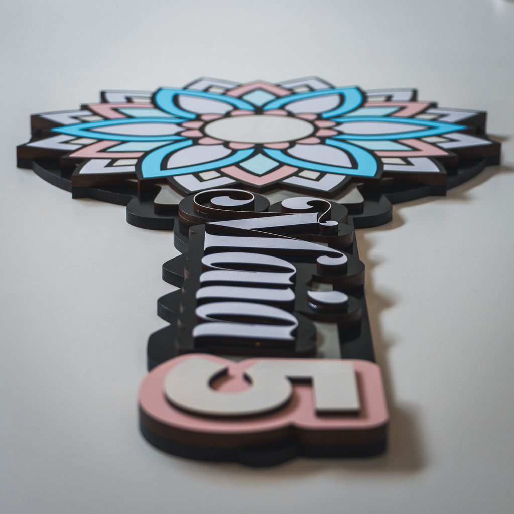 Layered 21st Key - Custom Designed