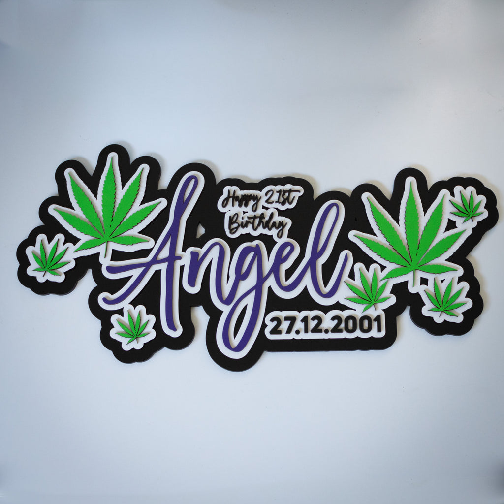 Layered 21st Key - Custom Designed