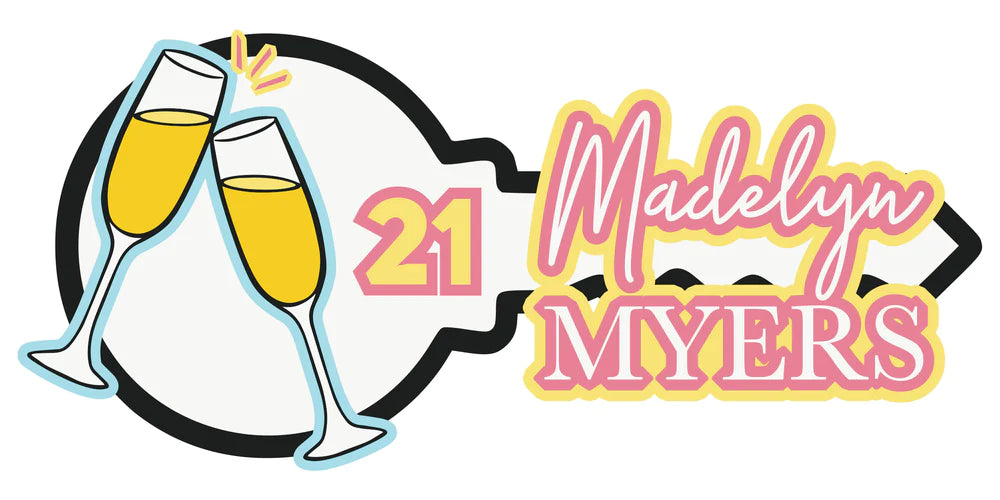 Layered 21st Key - Custom Designed