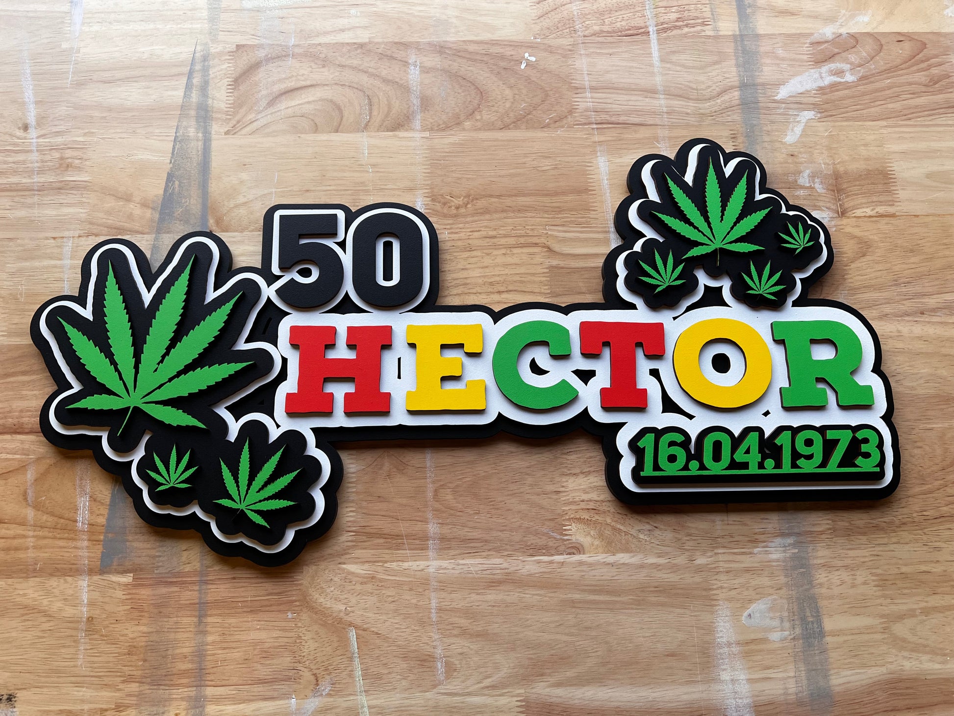 Layered 21st Key - Custom Designed