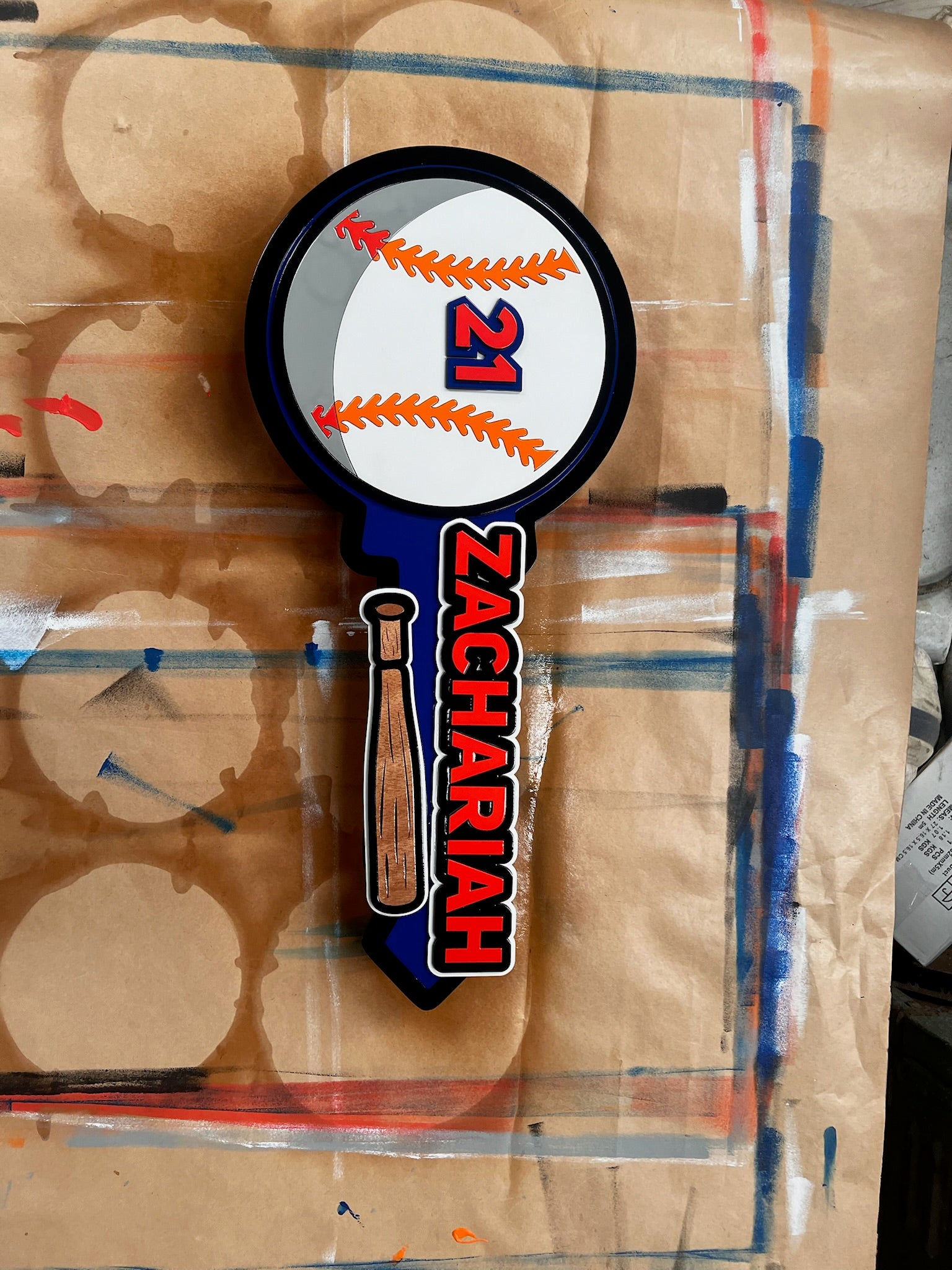 Layered 21st Key - Custom Designed